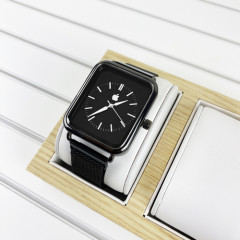 Apple In Black-Silver