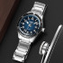 Skmei 9232SSIBU Silver/blue-steel strap, 1080-2351