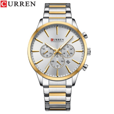 Curren 8435 Silver-Gold-Silver, 1008-0372