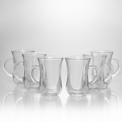 Набор 6 чайных стаканов c ручкой Sylvana Pasabahce 55411 140 мл