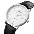 Skmei 1801LSIWT Silver-Black White Leather, 1080-1632