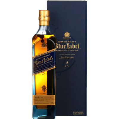 Виски Johnnie Walker Blue label 25 лет выдержки 0.7 л 40% в подарочной упаковке, 5000267114279, Johnnie Walker