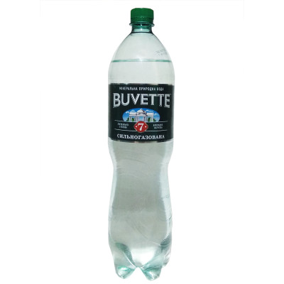 Минеральная вода сильногазированная Buvette №7 1.5 л, 4820115400054, Malbi