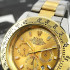 Rolex Daytona Quartz Date Silver-Gold-Gold, 1020-0458