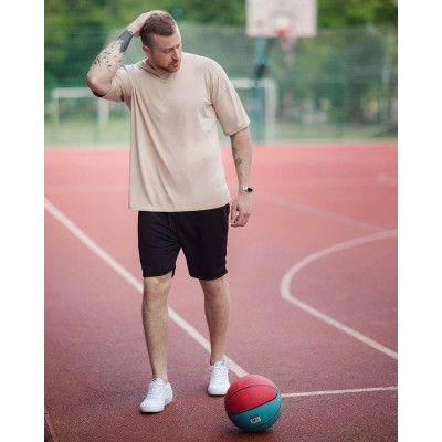 Футболка оверсайз мужская Dekka AsosOverSlim, Мужская футболка бежевая свободного кроя хлопковая ЛЮКС качества