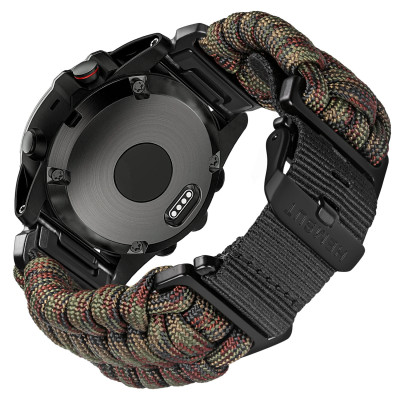 Ремінець для годинника Hemsut HGA145 Rugged Paracord Military Garmin 22 mm, 1051-1264