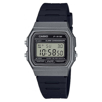 Чоловічий годинник Casio F-91WM-1BDF, 1006-2349