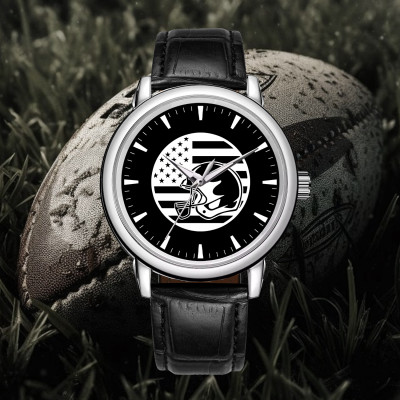 Football Watch with Custom Artwork Model 220112 - Gift for Him, 3140-0012