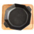 Сковорода чугунная Brizoll HoReCa восьмиугольная 140х25 мм, 1425Н8-Д-plv