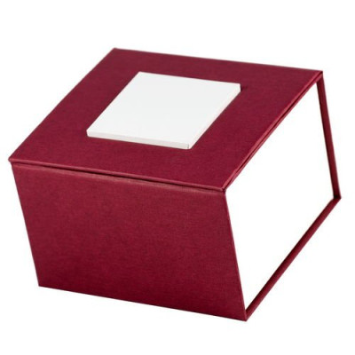 Коробка бордова з білим квадратом SST-1000-0089