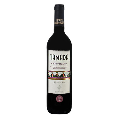 Вино Tamada Хванчкара красное полусладкое 0.75 л, 4860004070050, Georgian Wines and Spirits Company
