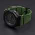 Ремінець для Casio G-Shock GM-2100 GA2100/2110 Army Green Silver, 1051-0847