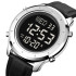 Skmei 1864LSIBK Silver-Black Leather, 1080-2029