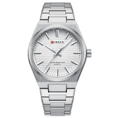 Curren 8439 Silver-White