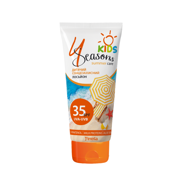 Дитячий сонцезахисний лосьйон з алое та молочними протеїнами SPF 35