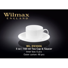 Чайная чашка и блюдце 160мл. Wilmax WL-993006