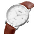 Skmei 1801LSIBN Silver-White Brown Leather, 1080-1634