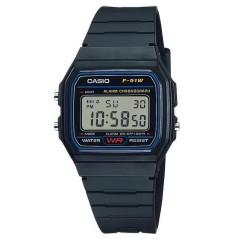 Чоловічий годинник Casio F-91W-1D