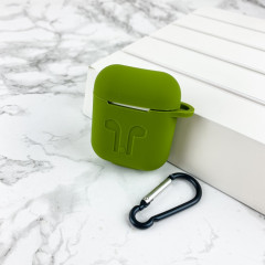 Чехол Airpods 1/2 Silicone Case Green