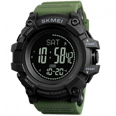 Skmei 1356AG Army Green + Compass, 1080-0904, Skmei