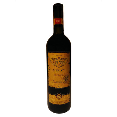 Вино Casa Veche Merlot червоне сухе 0.75 л, 4840042000394, Alianta Vin