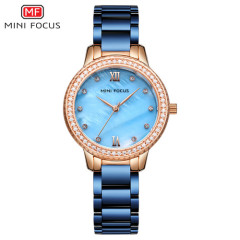 Наручний годинник Mini Focus MF0226L.04 Blue-Gold Diamonds