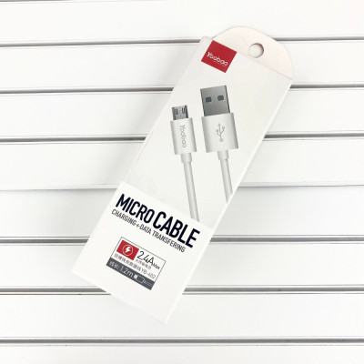 Кабель Micro USB Yoobao (2.4A/1.2m), 1150-0003