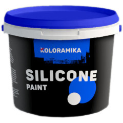 Силиконовая краска Колорамика для фасадов и мест с повышенной влажностью 10 л 14 кг