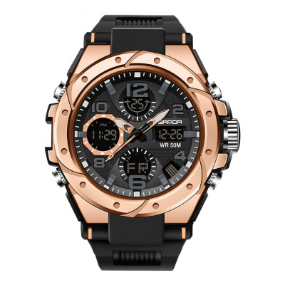 Sanda 6008 Black Rose Gold, 1044-0115