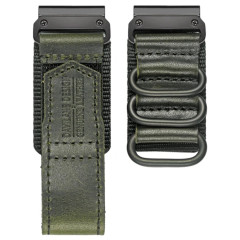 Ремешок для часов Hemsut HGA137 Mens leather Garmin Green 22 mm