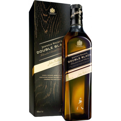 Виски Johnnie Walker Double Black 12 лет выдержки 0.7 л 40% в подарочной упаковке, 5000267116303, Johnnie Walker
