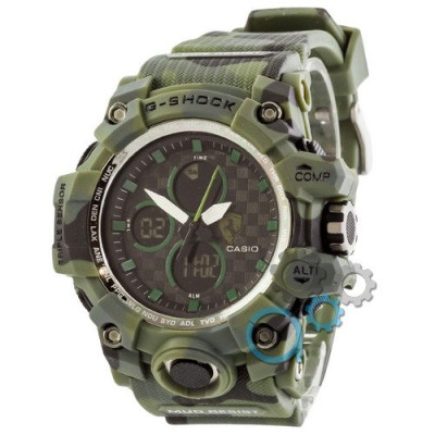 Наручний годинник Casio G-Shock Ferrari Dark-Green-Militari, 1006-1250,