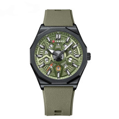 Curren 8437 Black-Green