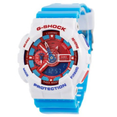 Casio G-Shock AAA GA-110 White-Light-Blue