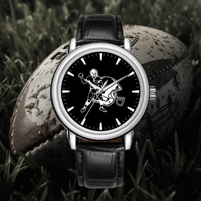 Custom Football Watch Model 220109 - Personalized Gift for Dad, 3140-0009