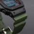 Ремінець для Casio G-Shock DW-5600/6900/G-5600/GW-M5610 Army Green Silver, 1051-0825