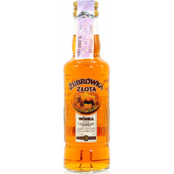 Водка Zubrowka Zlota 0.1 л 37.5%, 5900343008044, Zubrowka