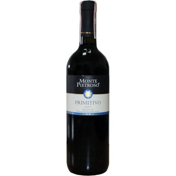 Вино Monte Pietroso Primitivo Puglia червоне сухе 0.75 л 14%, 8000160651137, Gruppo Italiano Vini S. p.A.