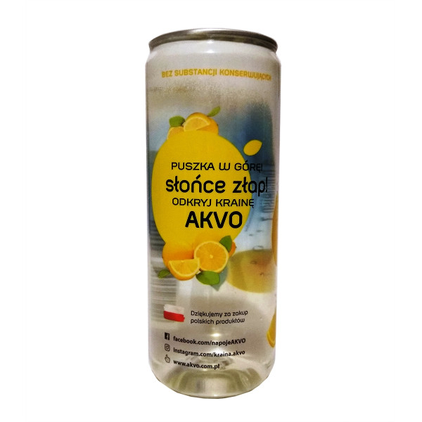 Напій безалкогольний Akvo зі смаком лимону 0.315 л, 5901828060694, Akvo