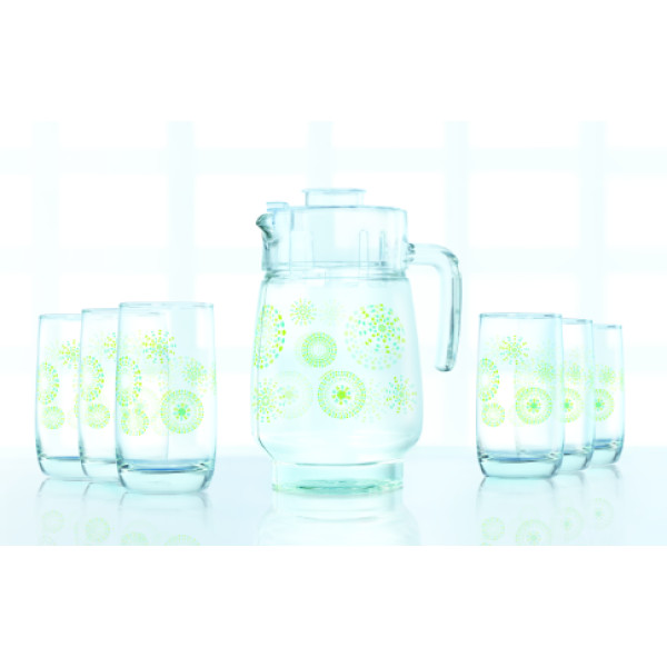 Набор для напитков Luminarc Green Flakes L6131, 7 предметов, L6131, Luminarc