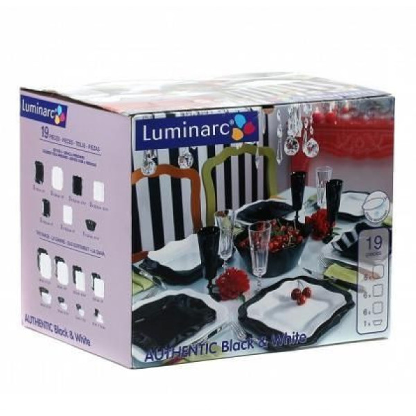 Сервиз столовый Luminarc Authentic E6195 19пр., E6195, Luminarc