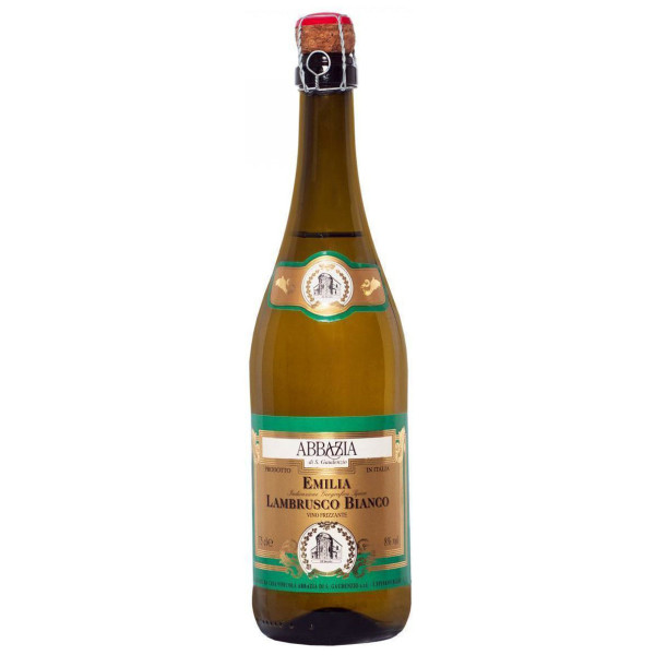 Вино игристое Abbazia Lambrusco Bianco Frizzante Emilia IGT 0.75 л, 8001592003844, Abbazia di San Gaudenzio