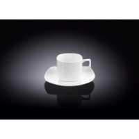 Кофейная чашка и блюдце 90мл. Wilmax WL-993041
