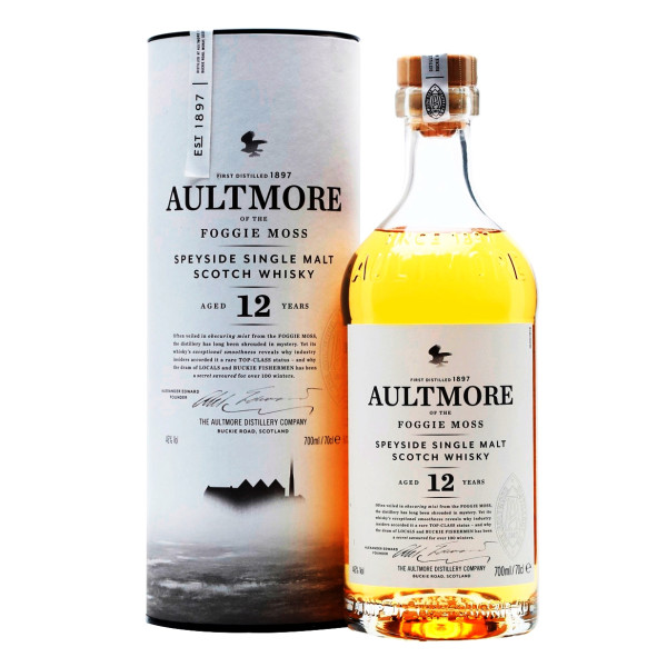 Виски Aultmore 12 лет выдержки 0.7 л 46% в подарочной упаковке, 5000277000265, John Dewar & Sons