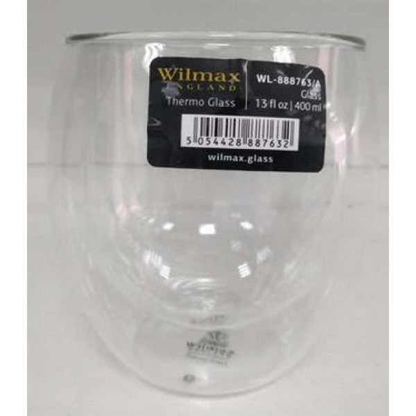 Стакан с двойными стенками Wilmax Thermo WL-888763 400 мл, 888763, Wilmax