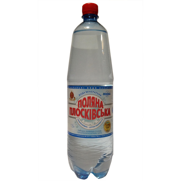 Вода Поляна Плосківська газована 1.5 л, 4820009490062, ТМ Плосківська