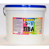 Клей ПВА D3 водостойкий 10 кг MAXT LTD