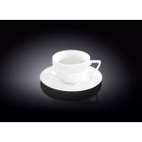Чашка для капучино 170 мл и блюдце 1 пара Wilmax от Юлии Высоцкой WL-880106-JV/1C