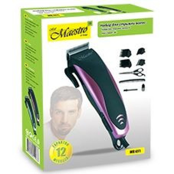 Машинка для стрижки волосся 15Вт Maestro MR651, MR 651, Maestro