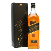 Віскі Johnnie Walker Black Label 12 років витримки 1 л 40% в подарунковій упаковці
